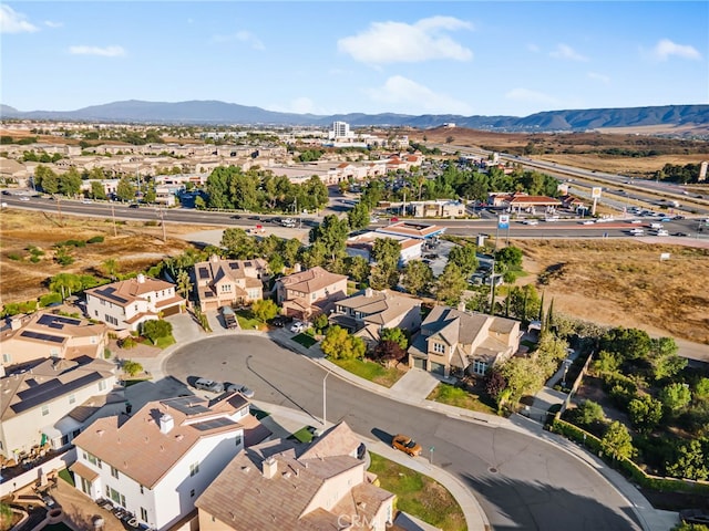 23825 Lancer Ct, Wildomar, CA 92595 - aerial view of residential area featuring a mountain backdrop