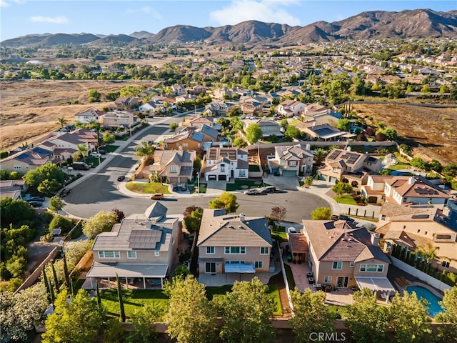 23825 Lancer Ct, Wildomar, CA 92595 - aerial perspective of suburban area featuring mountains