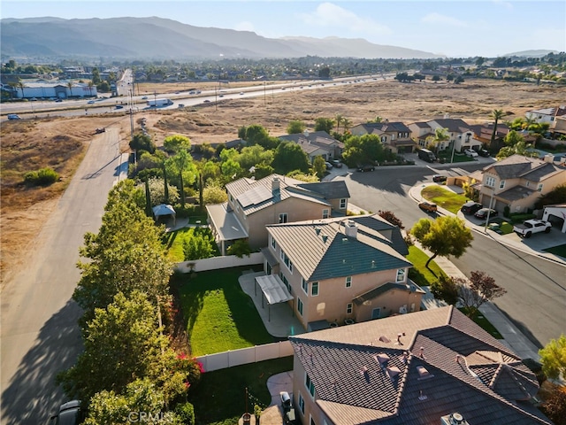 23825 Lancer Ct, Wildomar, CA 92595 - aerial view of residential area featuring a mountain backdrop