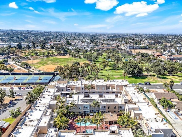 5252 Orange Ave Unit 326, San Diego, CA 92115 - drone / aerial view of a pool area and a golf course