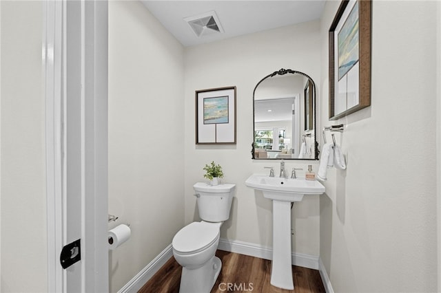 2777 Shadow Canyon Cir, Norco, CA 92860 - half bath with toilet and wood finished floors