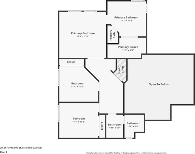 39524 Hawthorne St, Palmdale, CA 93551 - view of property floor plan