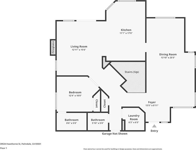 39524 Hawthorne St, Palmdale, CA 93551 - view of room layout