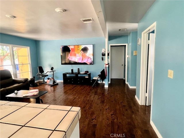 14712 Hiawatha St, San Fernando, CA 91345 - living area featuring wood finished floors