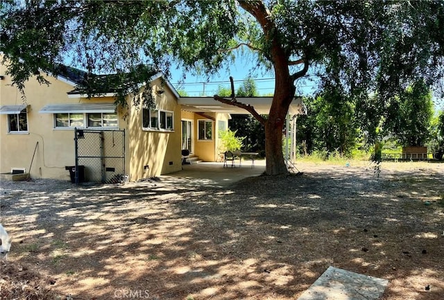 14712 Hiawatha St, San Fernando, CA 91345 - view of front of home featuring crawl space and a patio
