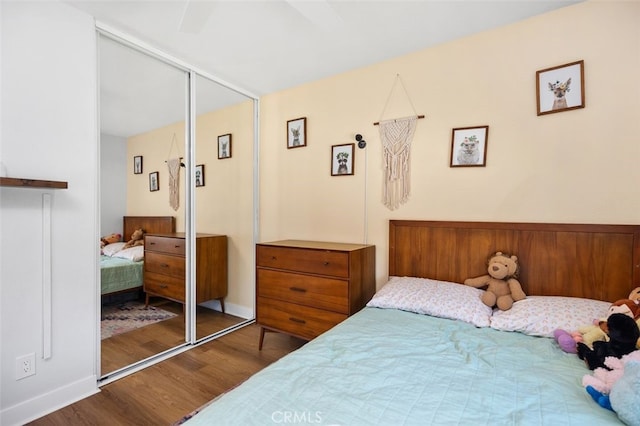 7 Via Olorosa, Rancho Santa Margarita, CA 92688 - bedroom with wood finished floors and a closet