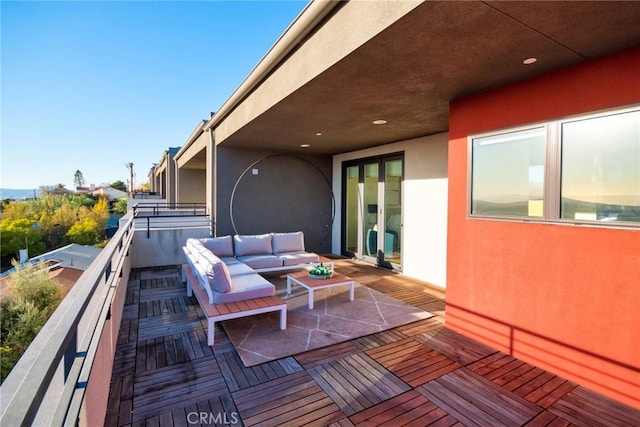 1050 N Joels Pl, Los Angeles, CA 90012 - deck featuring an outdoor hangout area