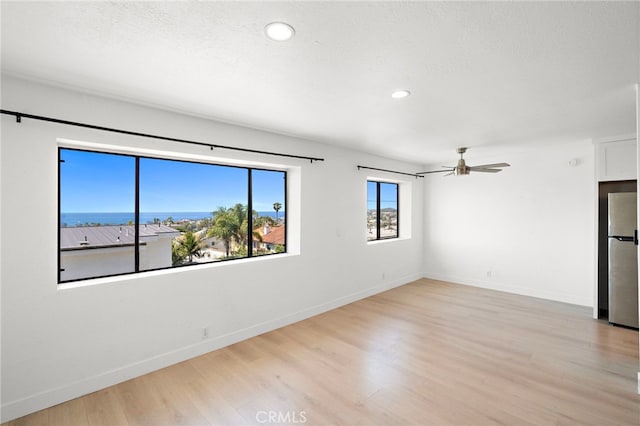 33771 Copper Lantern St, Dana Point, CA 92629 - empty room with recessed lighting, light wood-type flooring, and a ceiling fan