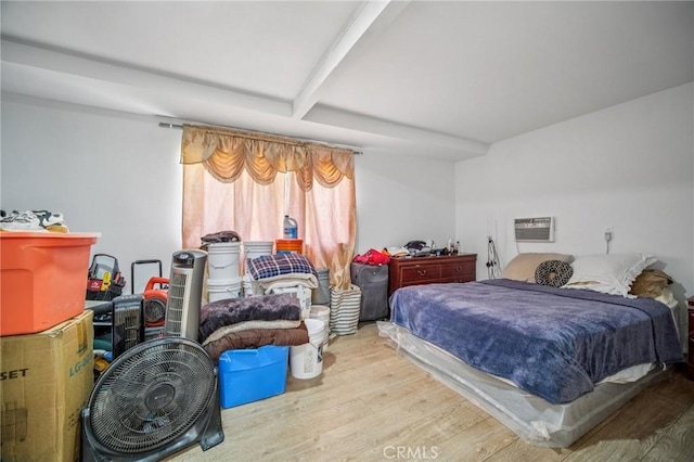 43926 3rd St E, Lancaster, CA 93535 - bedroom featuring wood finished floors and a wall mounted air conditioner