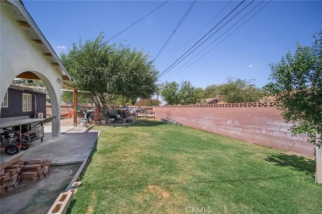 43926 3rd St E, Lancaster, CA 93535 - fenced backyard featuring a patio area