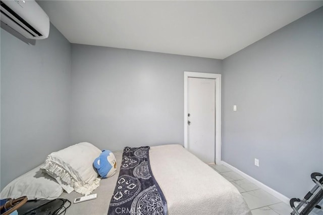 43926 3rd St E, Lancaster, CA 93535 - bedroom featuring a wall unit AC and light marble finish floors