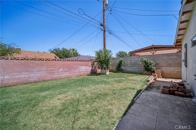 43926 3rd St E, Lancaster, CA 93535 - fenced backyard featuring a patio area