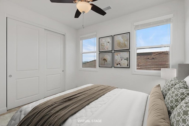 2527 Wellspring St, Carlsbad, CA 92010 - bedroom with a closet and ceiling fan