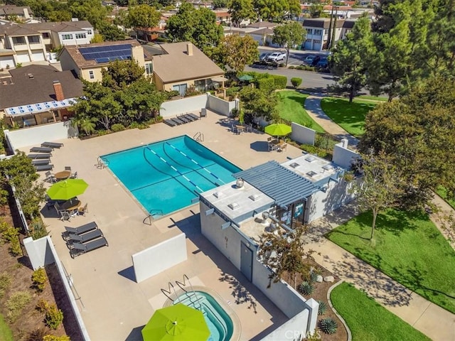 6 Mandrake Way, Irvine, CA 92612 - bird's eye view of a pool