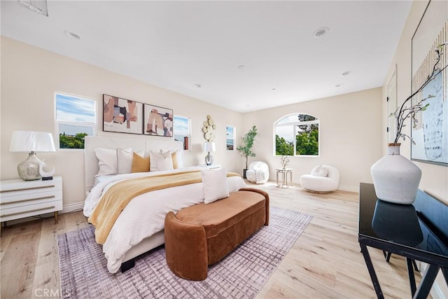 2709 Cogswell Rd Unit A, El Monte, CA 91732 - bedroom with light wood-style floors