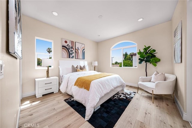 2709 Cogswell Rd Unit A, El Monte, CA 91732 - bedroom featuring light wood-style flooring and recessed lighting