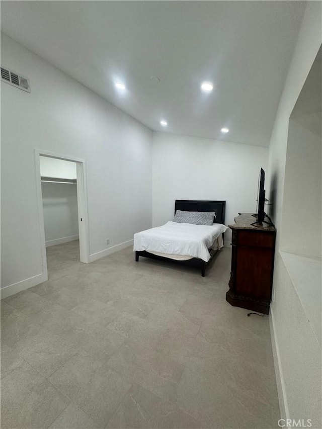 54889 Navajo Trl, Yucca Valley, CA 92284 - bedroom featuring recessed lighting and a spacious closet