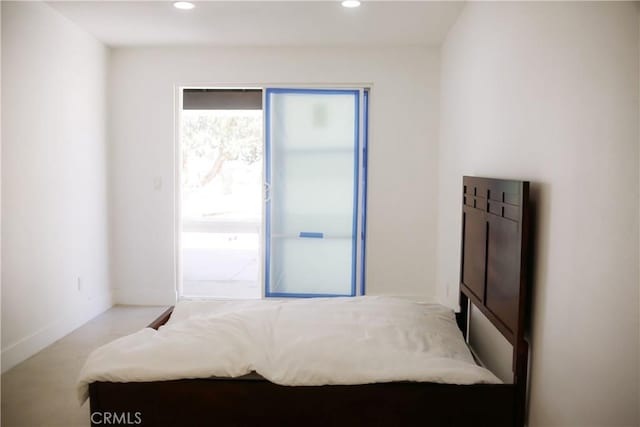54889 Navajo Trl, Yucca Valley, CA 92284 - bedroom featuring recessed lighting and access to outside