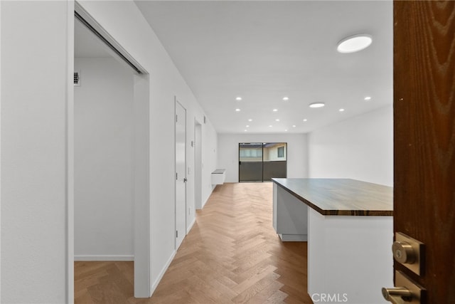 330 N Jackson St Unit 313, Glendale, CA 91206 - hall with baseboards and recessed lighting