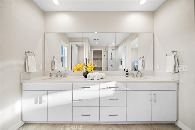 151 Fremont, Lake Forest, CA 92630 - bathroom featuring double vanity and recessed lighting