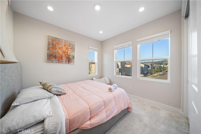 151 Fremont, Lake Forest, CA 92630 - bedroom featuring carpet flooring, multiple windows, and recessed lighting