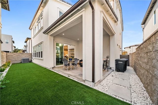 151 Fremont, Lake Forest, CA 92630 - back of house with stucco siding, a patio, and a fenced backyard