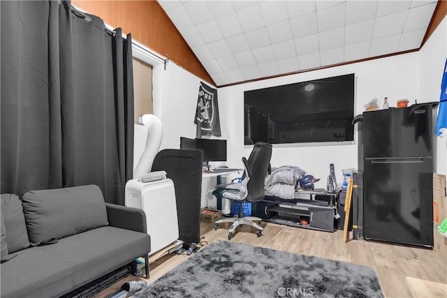 7708 Birchleaf Ave, Pico Rivera, CA 90660 - office with wood finished floors and lofted ceiling