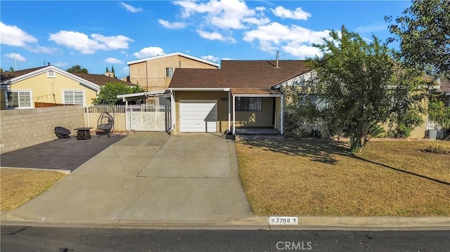 7708 Birchleaf Ave, Pico Rivera, CA 90660 - view of front of house with a garage, concrete driveway, and stucco siding