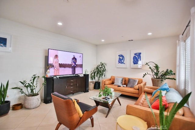 233 47th St, Long Beach, CA 90805 - living area with light tile patterned flooring and recessed lighting