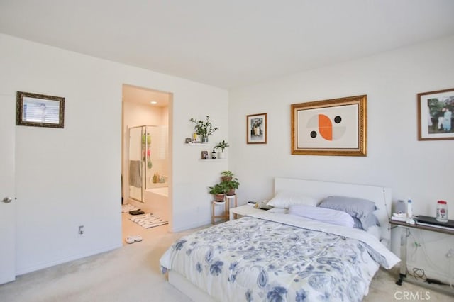 233 47th St, Long Beach, CA 90805 - bedroom featuring light carpet and ensuite bath