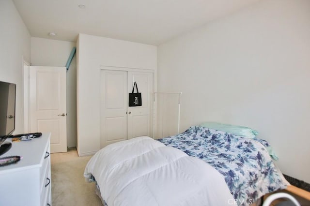 233 47th St, Long Beach, CA 90805 - bedroom featuring light colored carpet and a closet