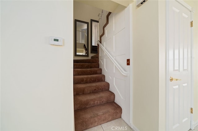 11265 Gardiners Ct, Cypress, CA 90630 - staircase with tile patterned flooring