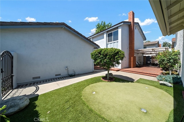 11265 Gardiners Ct, Cypress, CA 90630 - view of yard featuring a putting green