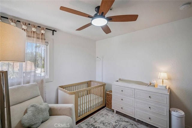1205 Cerca, San Clemente, CA 92673 - bedroom with a crib and a ceiling fan