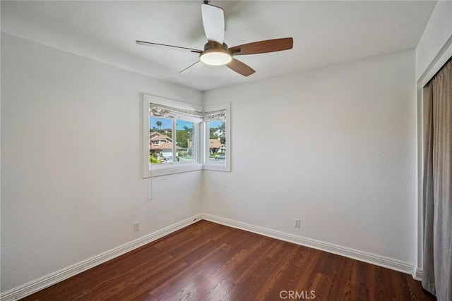 1205 Cerca, San Clemente, CA 92673 - unfurnished room featuring dark wood-style flooring and ceiling fan