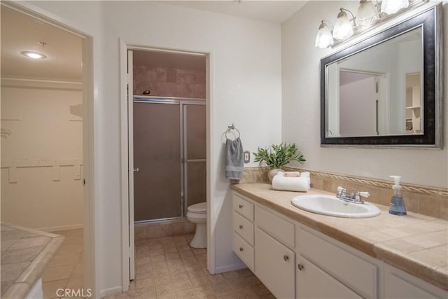 148 N Mine Canyon Rd Unit C, Orange, CA 92869 - full bath with vanity, a shower stall, and a spacious closet