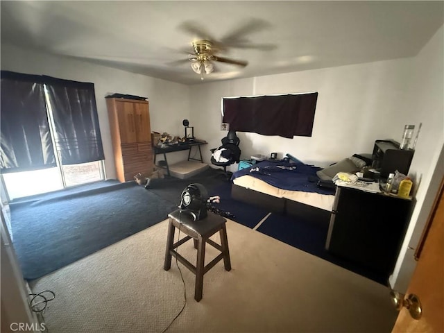 958 Berkshire Ct, Escondido, CA 92025 - carpeted bedroom featuring a ceiling fan