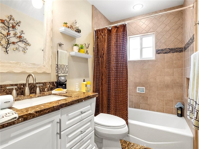 515 N Shelton St, Burbank, CA 91506 - bathroom featuring vanity and shower / bathtub combination with curtain