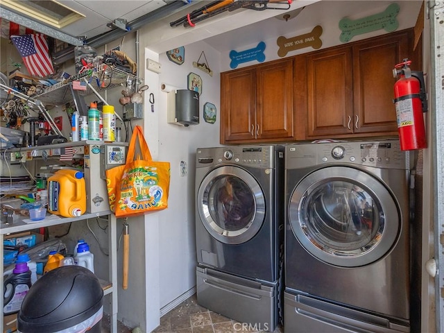 515 N Shelton St, Burbank, CA 91506 - laundry room with washer and dryer and cabinet space