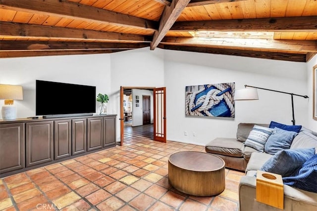 210 W Avenida Gaviota, San Clemente, CA 92672 - living area featuring wood ceiling and baseboards