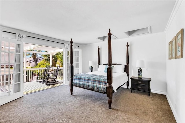 210 W Avenida Gaviota, San Clemente, CA 92672 - carpeted bedroom with access to outside and baseboards