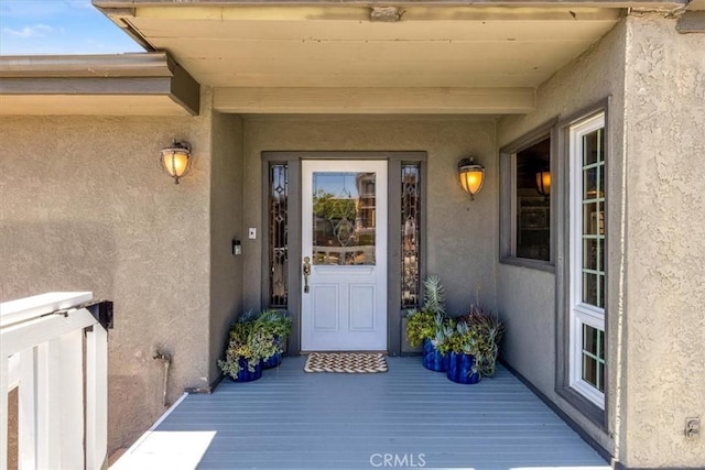 210 W Avenida Gaviota, San Clemente, CA 92672 - property entrance with stucco siding and a porch