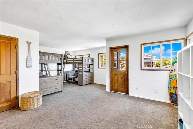 210 W Avenida Gaviota, San Clemente, CA 92672 - bedroom with carpet flooring, an office area, and a textured ceiling