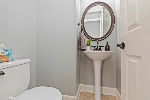 6701 Whitewater St, Eastvale, CA 91752 - bathroom with toilet and tile patterned floors