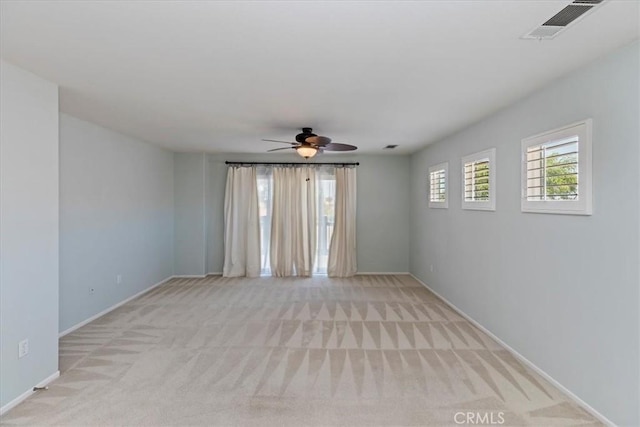 6701 Whitewater St, Eastvale, CA 91752 - spare room with light colored carpet and ceiling fan