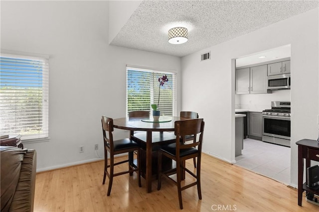 12746 Rosebrook Way, Stanton, CA 90680 - dining space with light wood-type flooring and a textured ceiling