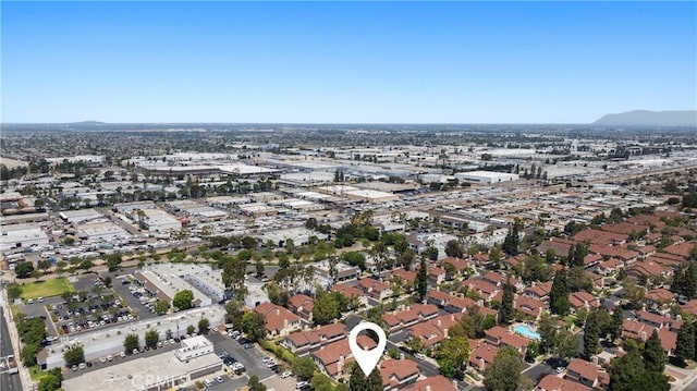 12746 Rosebrook Way, Stanton, CA 90680 - aerial overview of property's location with a mountain backdrop