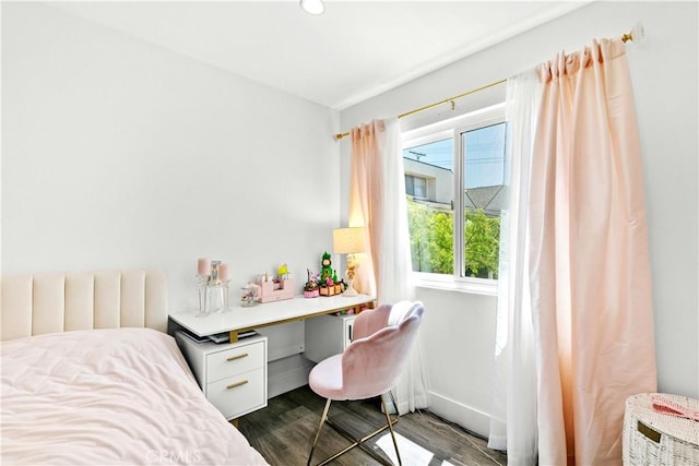 456 E San Jose Ave Unit C, Burbank, CA 91501 - bedroom featuring dark wood-style flooring and recessed lighting