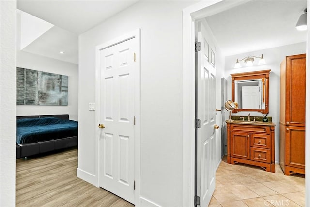 456 E San Jose Ave Unit C, Burbank, CA 91501 - corridor featuring recessed lighting and light wood finished floors