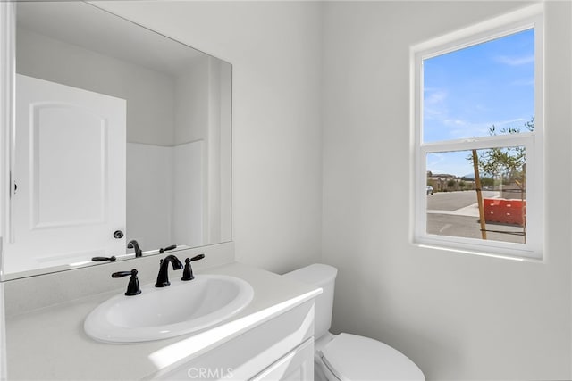 7444 Desert Sky Dr, Yucca Valley, CA 92284 - bathroom with vanity and toilet